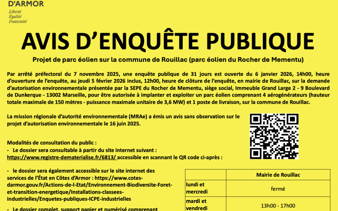 Participez à l’enquête publique